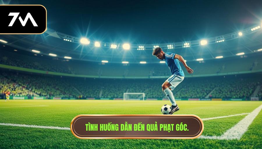 1. Tình huống dẫn đến quả phạt góc.