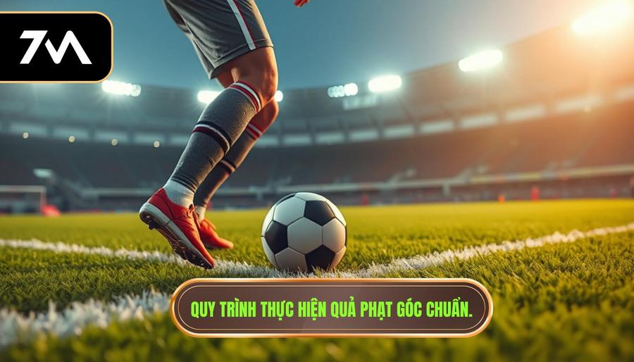 3. Quy trình thực hiện quả phạt góc chuẩn.